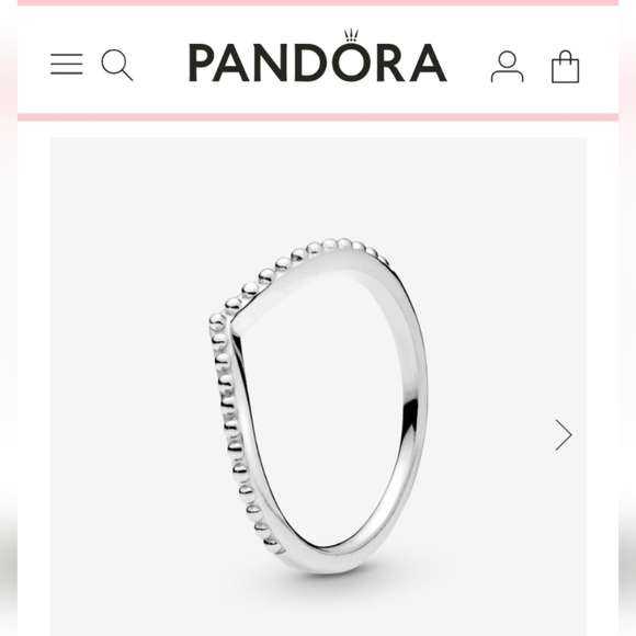 Pandora Jewelry - Pandora 925 sterling silver wishbone ring, size 6-6.25